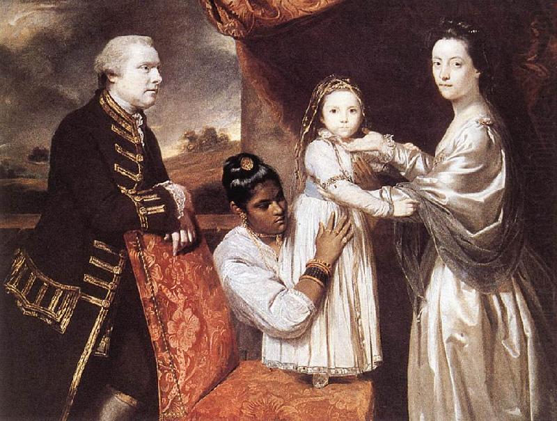 George Clive and his Family with an Indian Maid, REYNOLDS, Sir Joshua